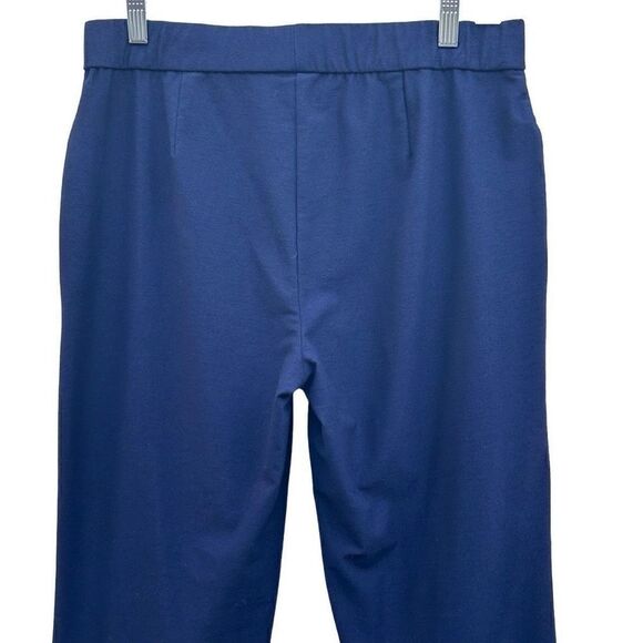 Eileen Fisher Navy Blue Pants Women’s Medium Front Seam Pockets Pull On Stretch - Picture 6 of 11